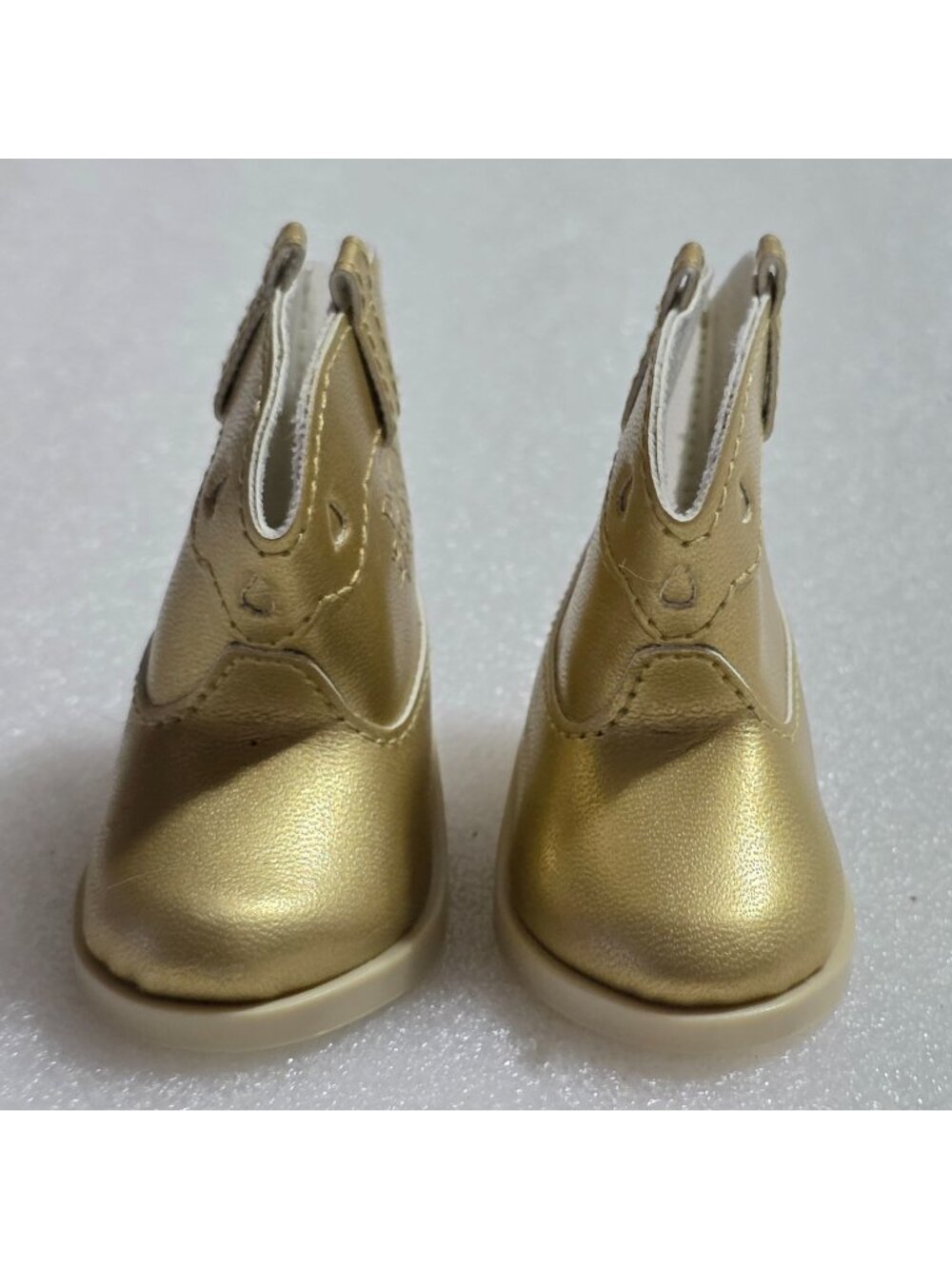 American Girl Saige Gold Sparkle Cowboy Boots for 18"‎ dolls